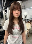 トレンドレイヤーカット/ロングレイヤー/ブリーチなしブラウン
