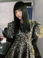 クペウイビ 心斎橋(cope'u yive)&nbsp;黒髪グレーベージュレイヤーロングアッシュカラー前髪パーマ