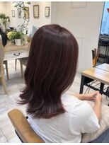 ラボヌールヘアーグレース 門前仲町店(La Bonheur hair grace)&nbsp;アプトグロス/結べる長さのボブ/ピンク/レッド/ベリーピンク