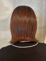 キリ 逗子(kiri)&nbsp;逗子葉山ぱっつんボブ前下がりボブ外ハネボブレッドブラウンm267