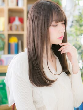 カバーヘア ブリス 戸田公園西口店(COVER HAIR bliss) ★斜めバングxブランジュ♪ワンカール小顔大人ロング★5