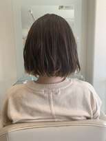 カイム ヘアー(Keim hair) イエロー裾カラー切りっぱなしボブ/ショートボブ/デザインカラー