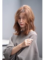 オースティン 錦糸町(AUSTIN) 大人かわいい前髪セシルカットココアブラウンフリンジウェーブ