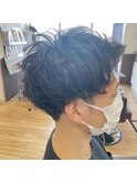 ワンカールパーマ　[くせ毛ショート]