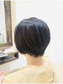 大人丸みショートボブ