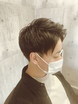 リヤン(Lien)&nbsp;ツーブロ刈り上げアップバング【駿河区／美容室／メンズ】