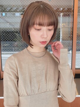 ルービック 梅田茶屋町(Rubik) 前髪ありの小顔ボブヘア/大人かわいい