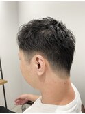 短髪ツーブロックで涼しく