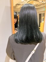 ジェノ(JENO by apish) ブリーチなしのダブルカラーでカーキグレージュ