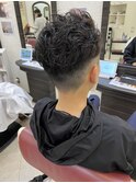 フェードカット×パーマ