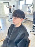 艶髪マッシュヘアメンズマッシュ刈り上げビジネスヘア