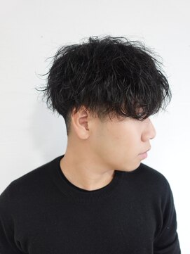 サニー 西中島店(sunny.) 韓国マッシュ/ツイストスパイラルパーマ/ブルーブラック