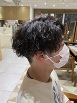 リボーン ビューティー リゾート 松戸店(re-born Beauty Resort) ベリーショートウルフカルマパーマアッシュブラック