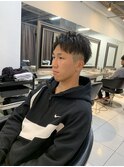 ショートアップバング 骨格矯正カット メンズカット