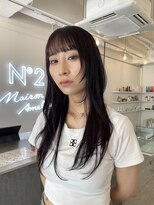 メゾンアメリナンバーツー(Maison Amelie N°2)&nbsp;ロングレイヤー　ハッシュカット　顔まわりカット
