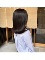 イニ 姉小路(ini)&nbsp;《戸田》外はねミディアム/オレンジブラウン