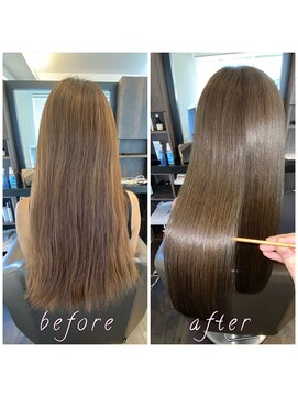 アールサロンプラスキャスパ 自由が丘(Rrsalon+CASPA) 《髪質改善》R.HASエクソソーム水素トリートメント＋カラー