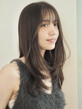 ローネス ギンザ(LONESS ginza) レイヤーカット/姫カットレイヤー/マロンベージュ/くすみカラー