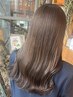 【明るすぎない透明感がイマドキ】カット+ブリーチなしダブルカラー ￥18050