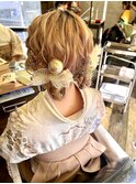 ガルボヘアー　着付け　ヘアアレンジ　セット　高知美容室