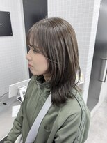 ベイ リコルド アトリ 名古屋名駅店(Bei Licoldo.Atole)&nbsp;ミディアムレイヤー/オリーブグレージュ/透明感/艶髪/縮毛矯正