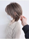【松戸 テラカド】大人かわいい丸みショートレイヤー前髪あり