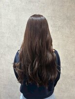 ヘアー ワークス ボナ 前橋店(HAIR WORKS bona.)&nbsp;大きめウェーブでエレガント◎ブラウンロング