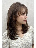 アスター 天神大名店(Aster)&nbsp;小顔に見えるトレンドヘア/黒髪/オリーブグレー/ココアベージュ