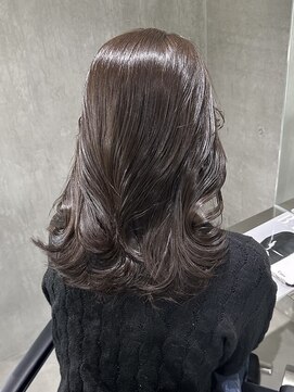 ラック(LUCK) 切りっぱなしボブ/エアリーロング/美髪/ピンクブラウン/韓国