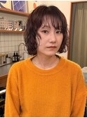 レイヤーボブ×パーマ