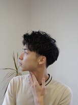 ディッセンバー 伊勢崎(December) メンズショート/センターパート/ニュアンスパーマ/刈り上げ