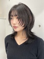 シーン(seen)&nbsp;【ミディアムハッシュカット】ロングウルフレイヤーカット