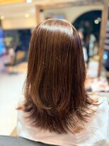 ヘアリゾート粋 ティガ 池袋店(tiga)&nbsp;透明感ブラウン/セミロング/レイヤーカット