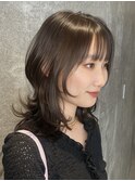 姫カットレイヤーウルフロングミディアムハッシュカット