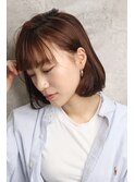 ワンカールボブ＿くびれセミディエッジィショート