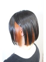 ヘアーデザイン グランツ 平成店(hair design Granz)&nbsp;インナーカラー×ビビットオレンジ