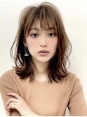 【人気No.11】小顔ミディアム☆透け感