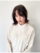 エンリッチヘア(enrich hair)&nbsp;インナーカラー　レッド　くびれヘア