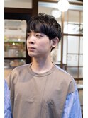 【e's中目黒美容室】軽やかな印象のメンズニュアンスマッシュ