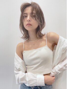 トルネード(TORNADO) 韓国風くびれヘア 透明感カラー ベージュ t829