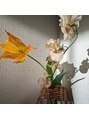 ザアルゴンキントウキョウソロ(THE ALGONQUIN TOKYO solo) 雰囲気のあるお花やドライを置いて落ち着く部屋作りを意識〇