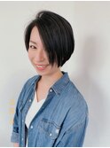 女前♪ハンサムショート♪アッシュブラック♪30代40代50代
