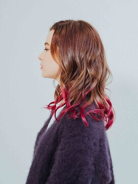 エクファ ヘア リゾート 大津 瀬田店(ex-fa hair resort) イメチェンハッシュカットフルバンク似合わせレッドブラウン