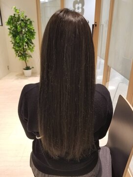 ビーズカラー イオンタウン米沢駅前店 しっとりつや髪☆くすみカラー　オリーブブラウン8トーン4