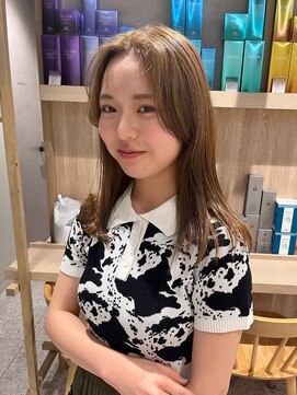 ゼストソエル(ZEST soell) ブリーチ1回のミルクティーベージュ