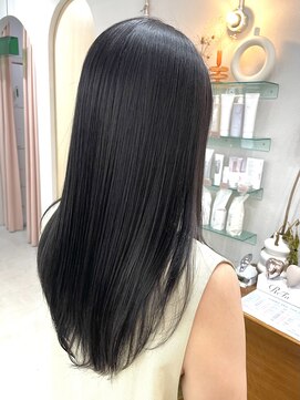ヘアー アイス カンナ(HAIR ICI Canna) ＊艶髪＊ダークラベンダーの艶髪大人ロングヘア