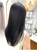 *艶髪*ダークラベンダーの艶髪大人ロングヘア