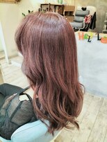 ヘアサロン アンフェール(Hair Salon Amfaire) 小林/明るめピンク系カラーセミロング