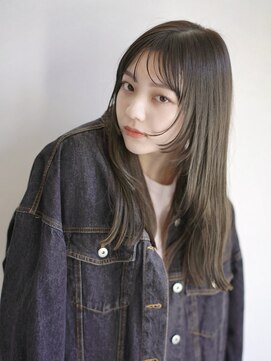 セロ 東辻井店(SERO) 【SERO東辻井】顔まわりレイヤー/カーキブラウン/イルミナカラー