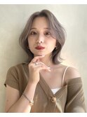 レイヤーボブ韓国風仕上げ/大阪梅田